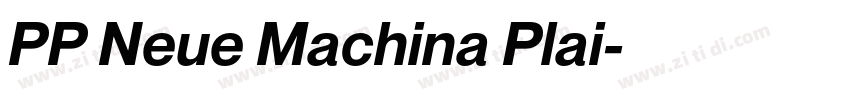 PP Neue Machina Plai字体转换